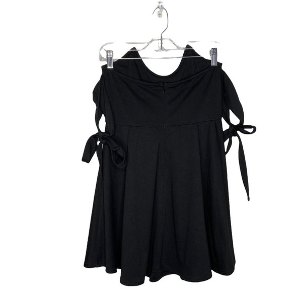 For Love & Lemons Fallen Off The Shoulder Dress Color: Black Size Small - Picture 4 of 6